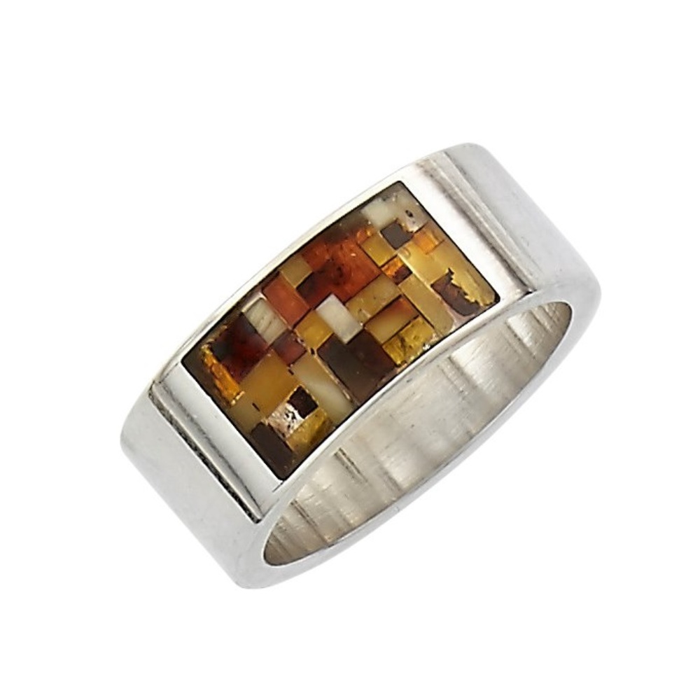Mens Baltic Amber Ring
